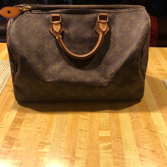 Louis Vuitton Speedy 35 with lock & key - Picture 2 of 9